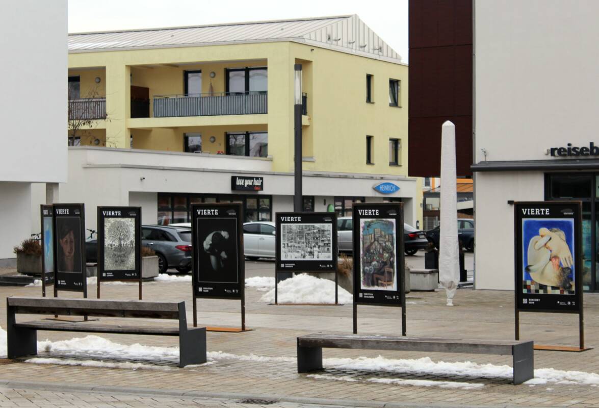 Ausstellung VIERTE in Manching am Fontänenfeld