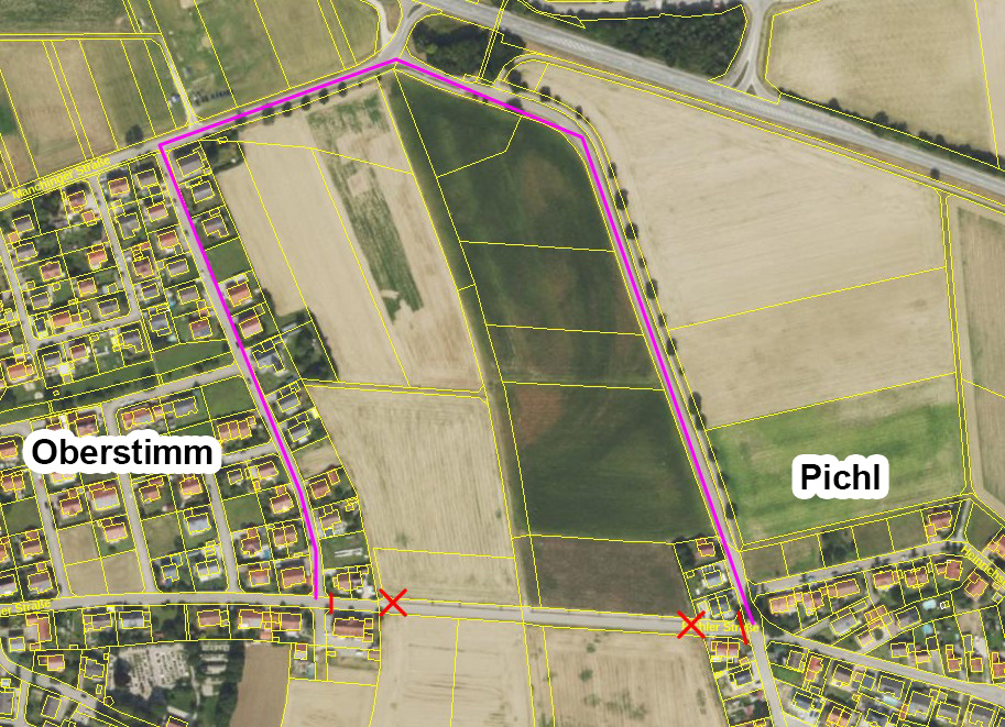 Sperrung zwischen Pichl und Oberstimm