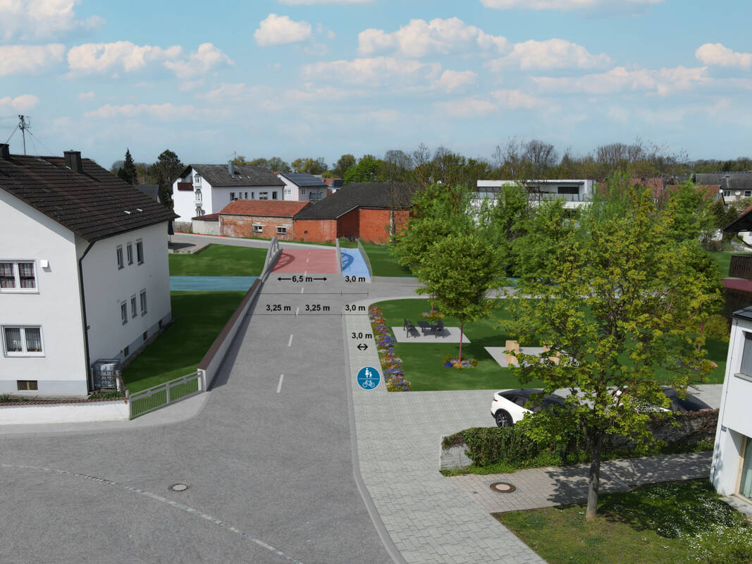 2. Paarbrücke Visualisierung mit Beschriftung